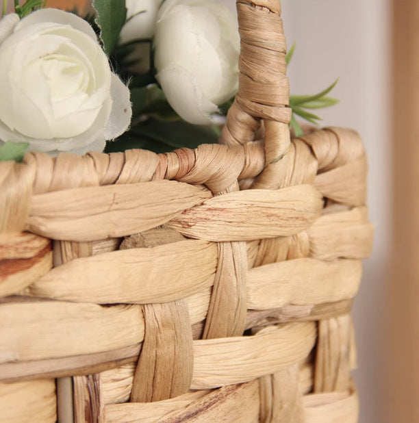 Handwoven flower basket