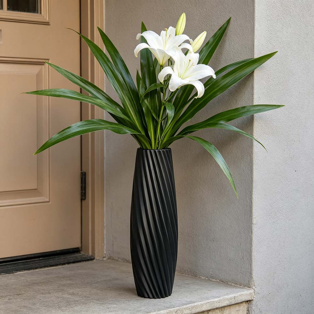 Elegant Twisted Decorative Vase