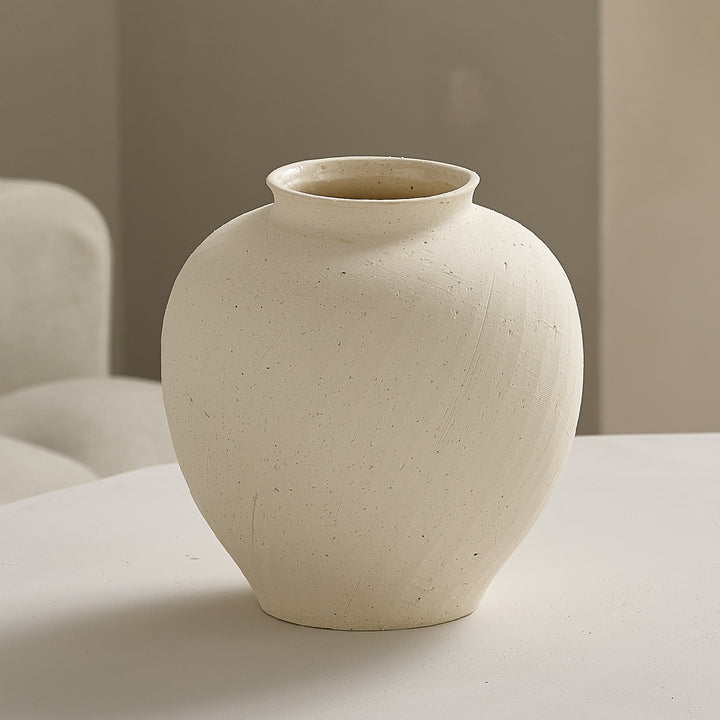 Elegant ceramic vase with organic shapes