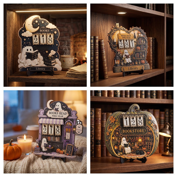 Decorative book counter