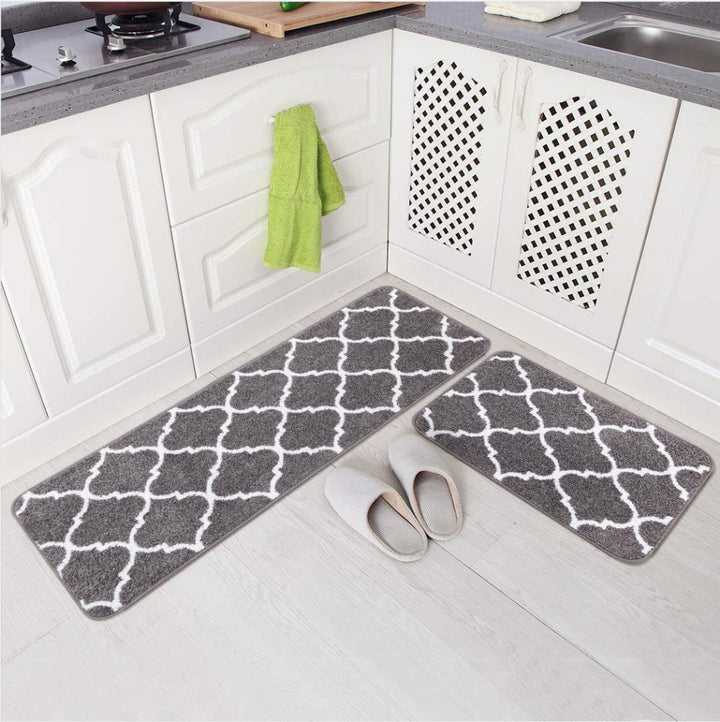Stylish Non-Slip Kitchen Mat Set