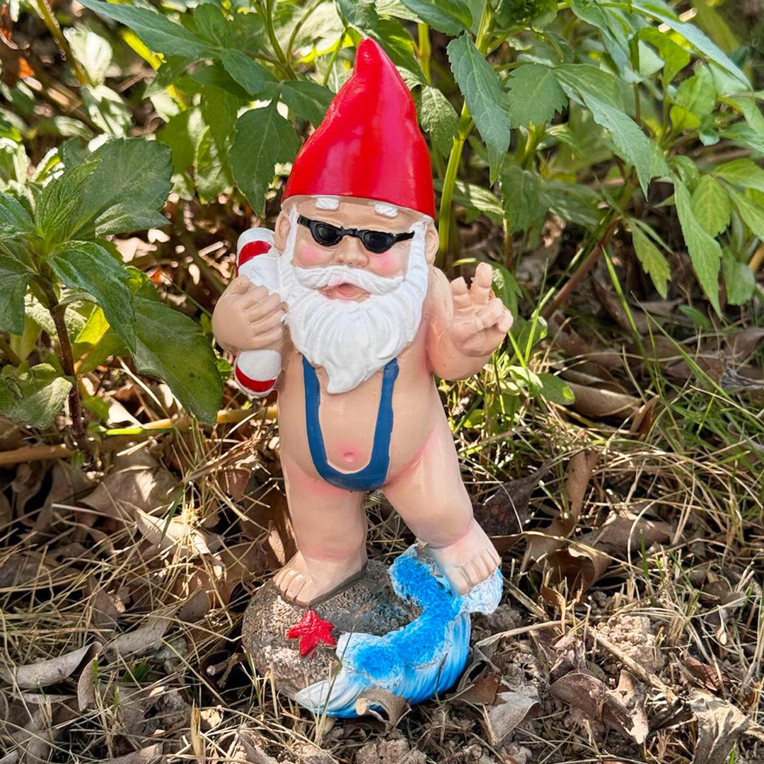 Whimsical Beach Gnome Figurine