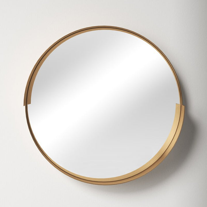 Modern Round Wall Mirror With Elegant Frame