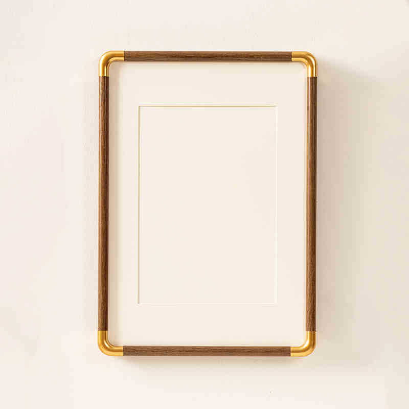Decorative Wall Frame with Gold Accents