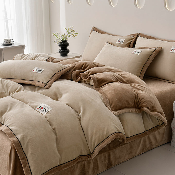 Plush Velvet Comforter Set