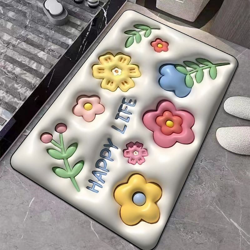 Cute Cartoon Cat Shape Bath Mat