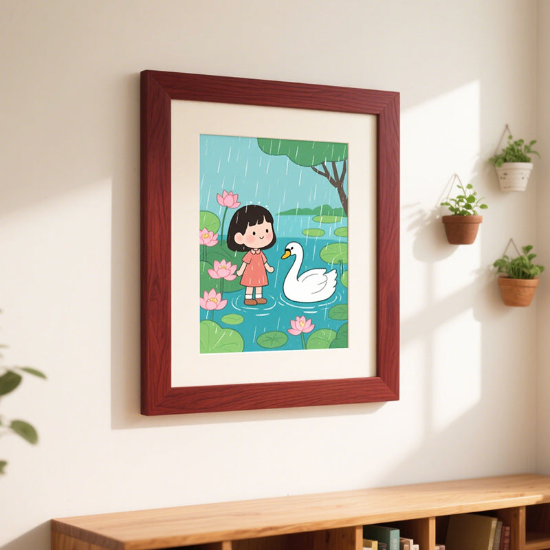 Charming Illustrated Nature Art Frame