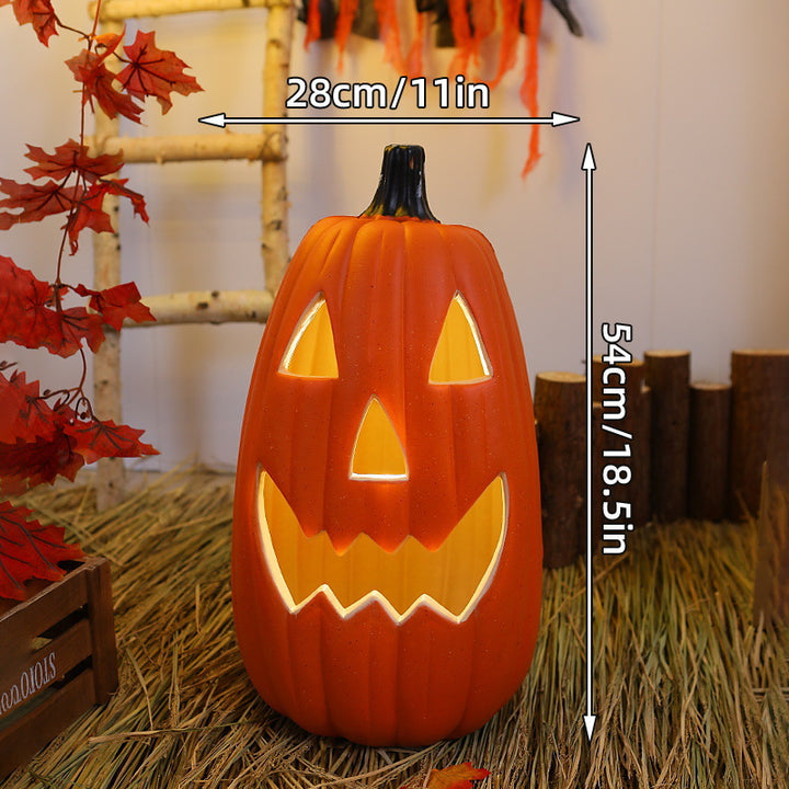 Ceramic Cat Pumpkin LED Tealight Holder