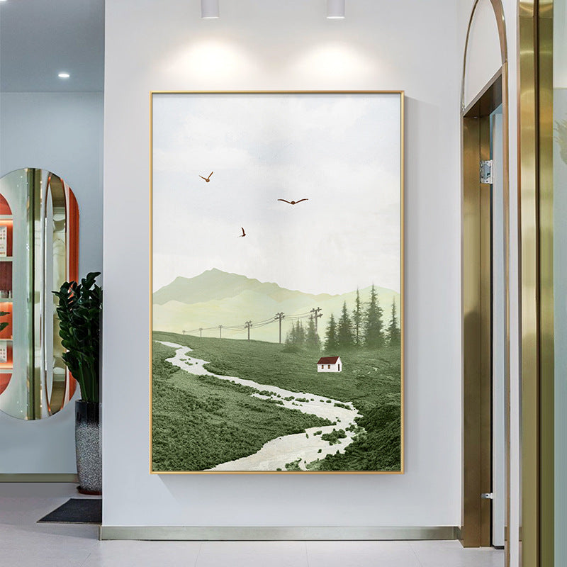 Framed Abstract Landscape Artwork