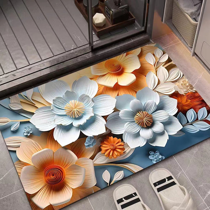 3D Textured Floral Mat