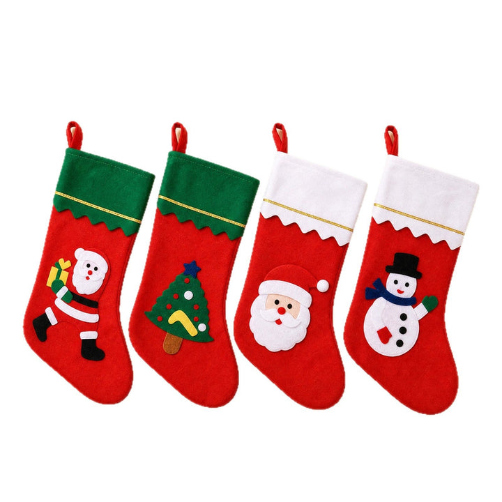 Cute Christmas stocking with festive motifs