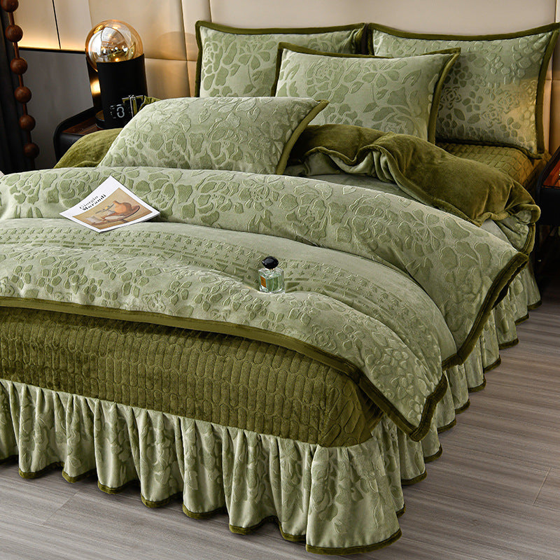 Luxurious Plush Velvet Comforter Set