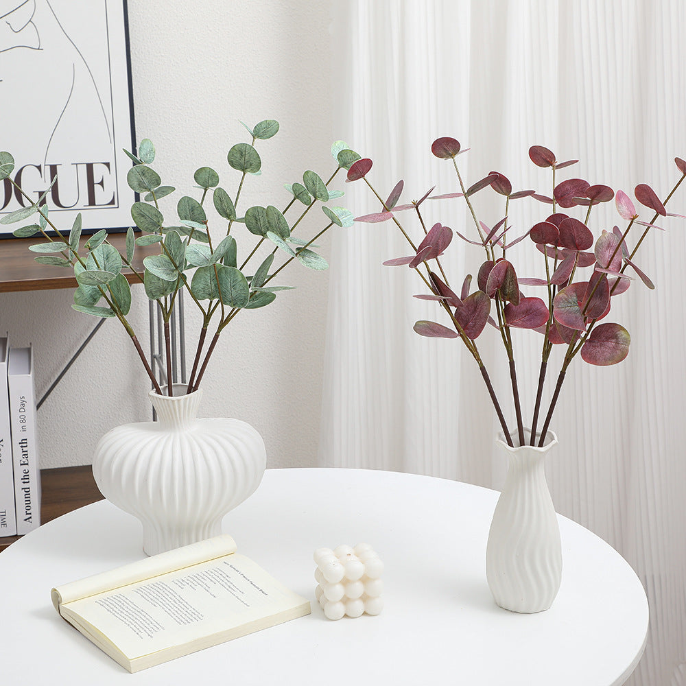 Artificial plant with elegant eucalyptus leaves