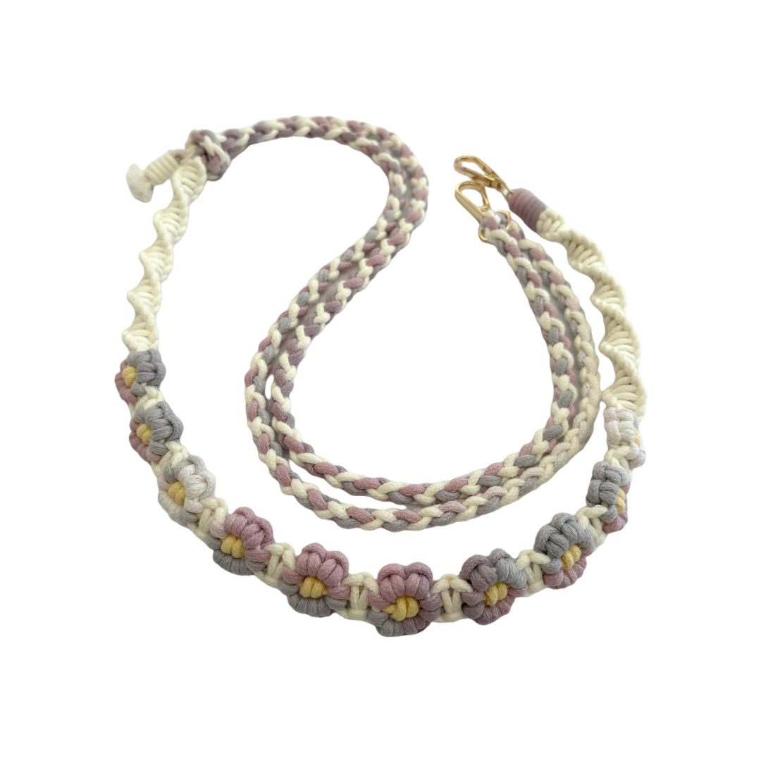 Handcrafted Floral Macrame Keychain
