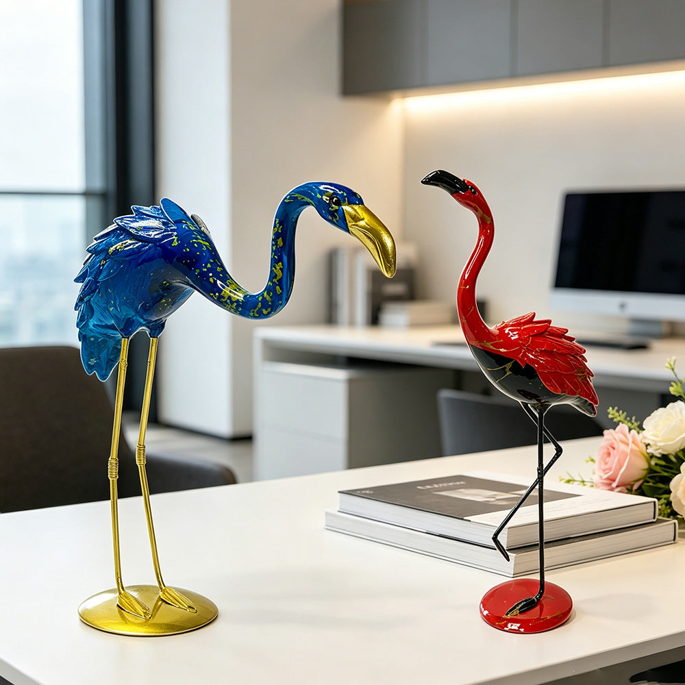 Decorative Flamingo Sculpture