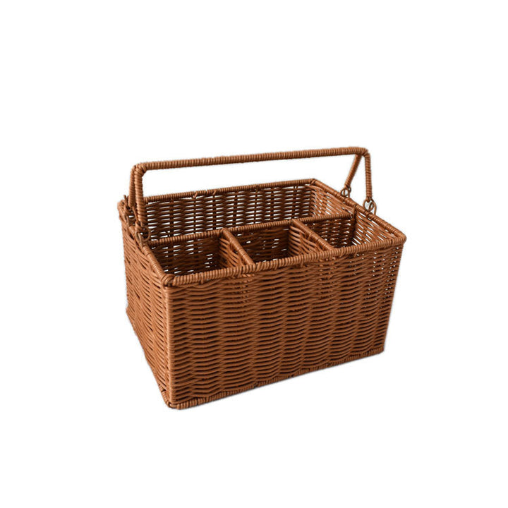 Versatile Woven Storage Organizer with Compartmentalized Design