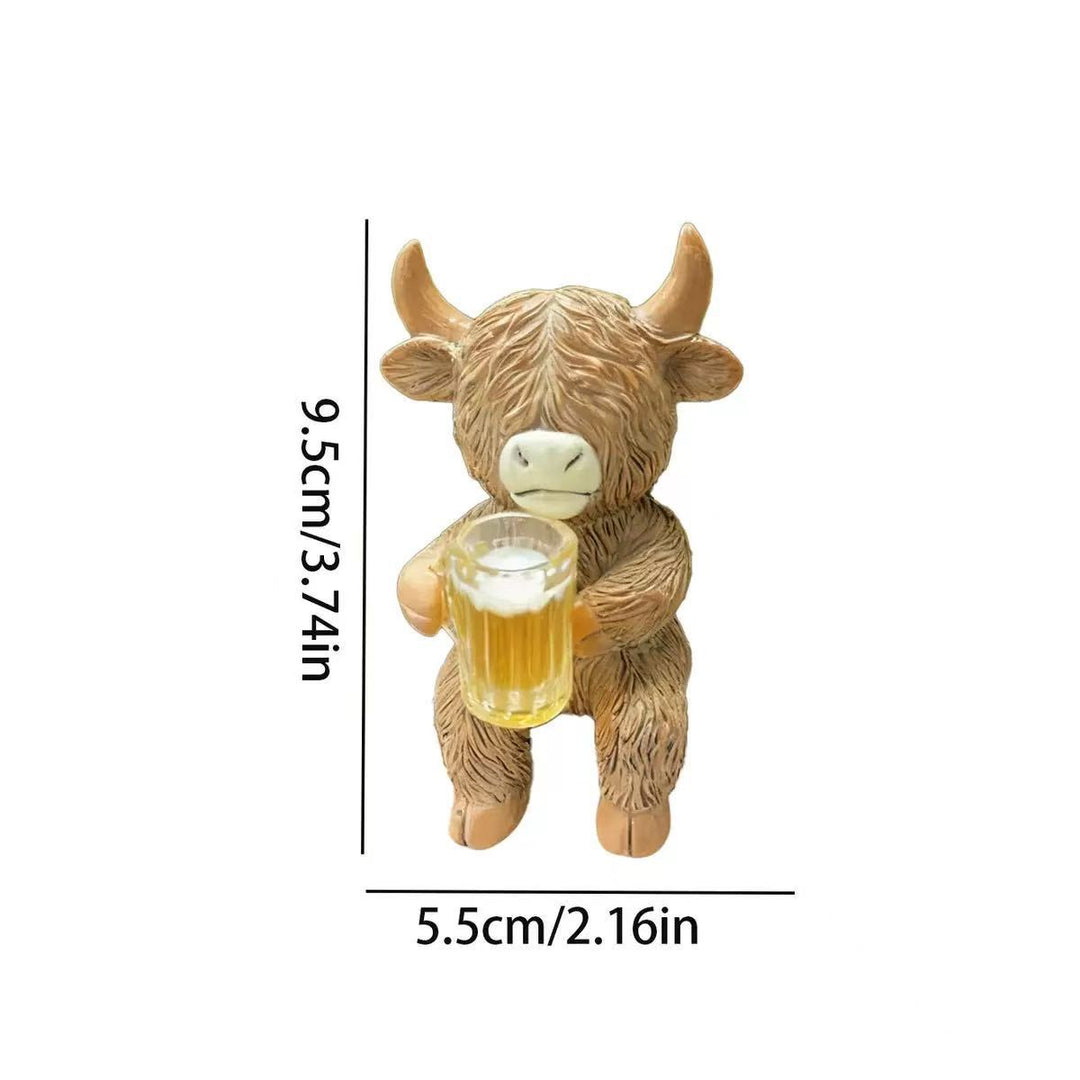 Decorative Highland Cattle Figure