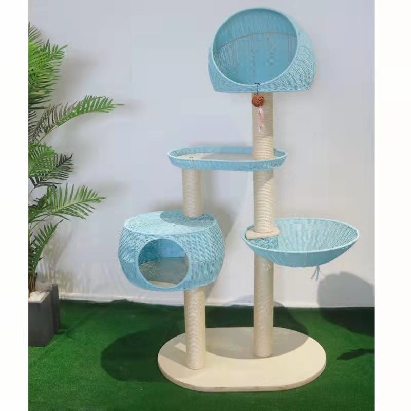 Cat tree made of natural material