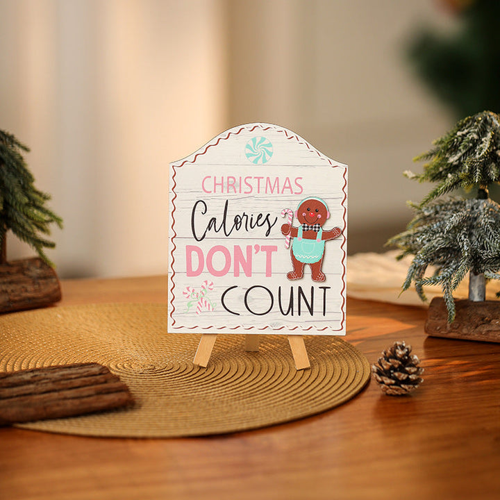 Decorative Christmas poster with Christmas cookies motif