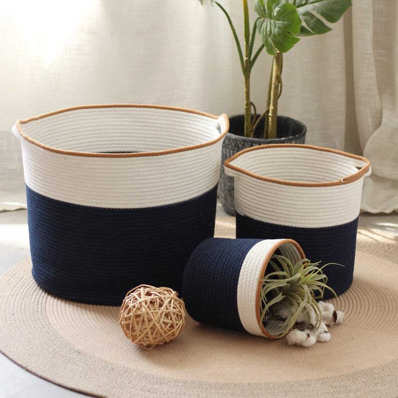 Handcrafted storage basket in modern design