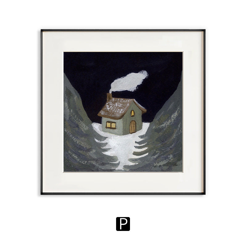 Framed Animal Illustration Artwork