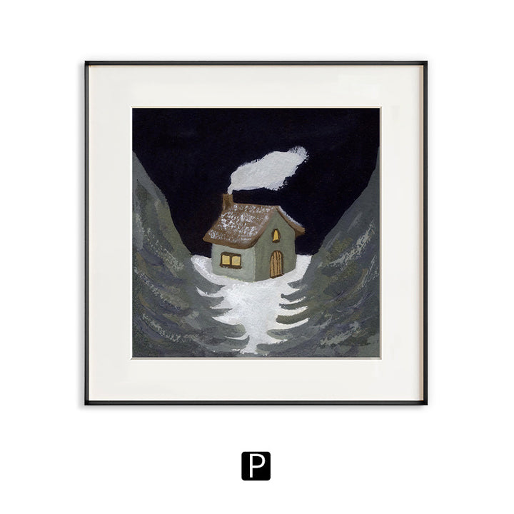 Framed Animal Illustration Artwork