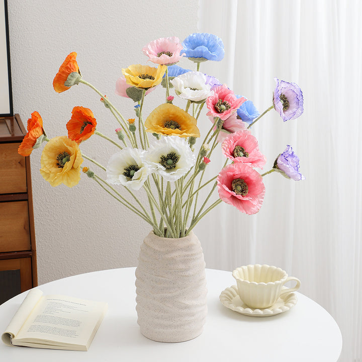 Artificial Romantic Poppy Bouquet