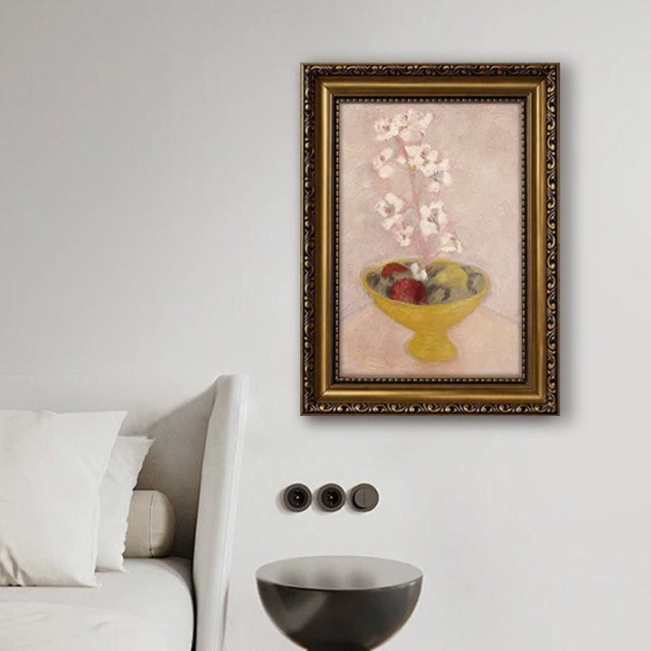 Elegant Floral Still Life Framed Artwork