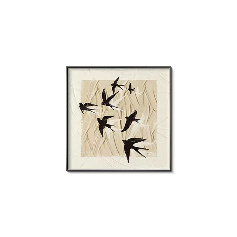 Framed Bird Silhouettes Wall Art