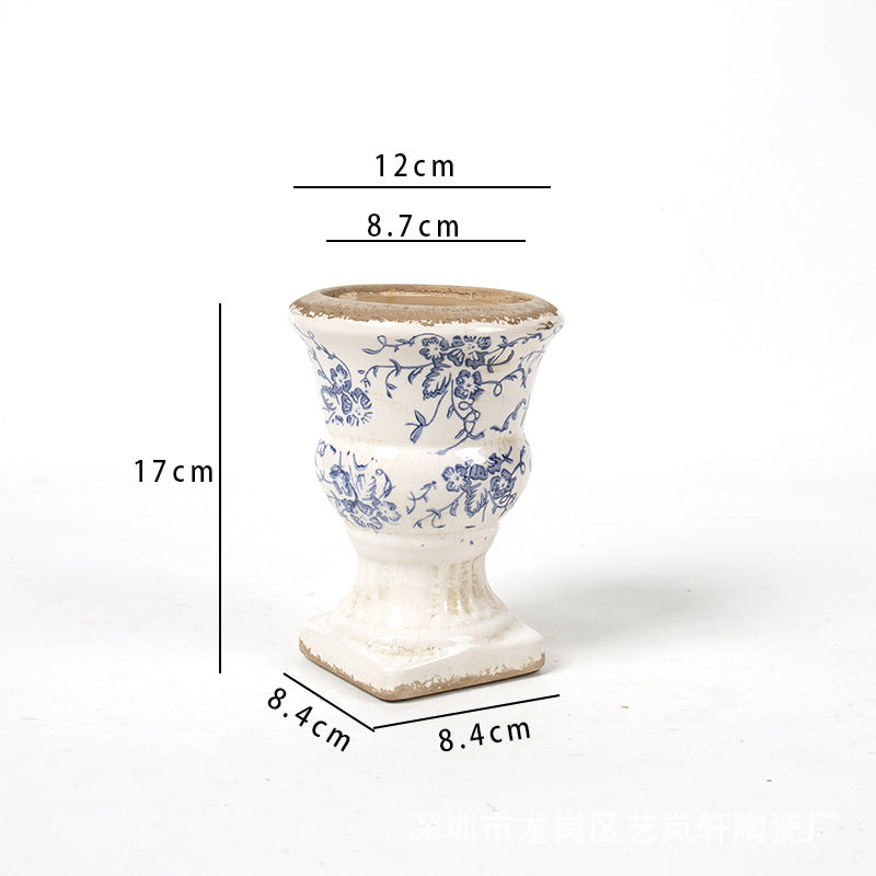 Floral Ceramic Planter