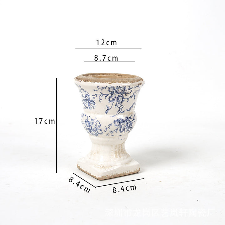 Floral Ceramic Planter