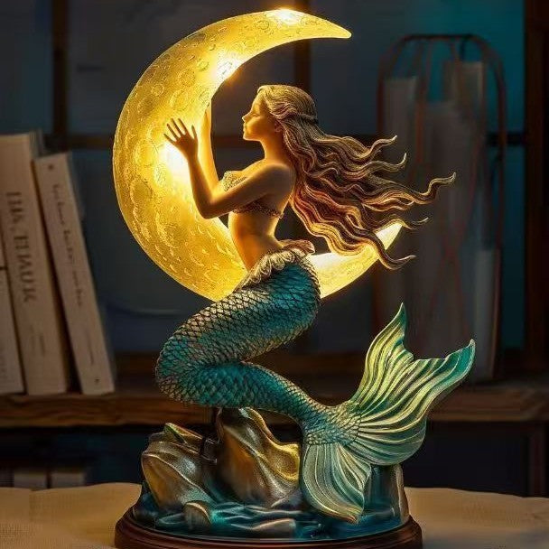 Decorative witch table lamp