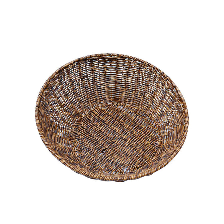 Artisan Woven Round Storage Basket