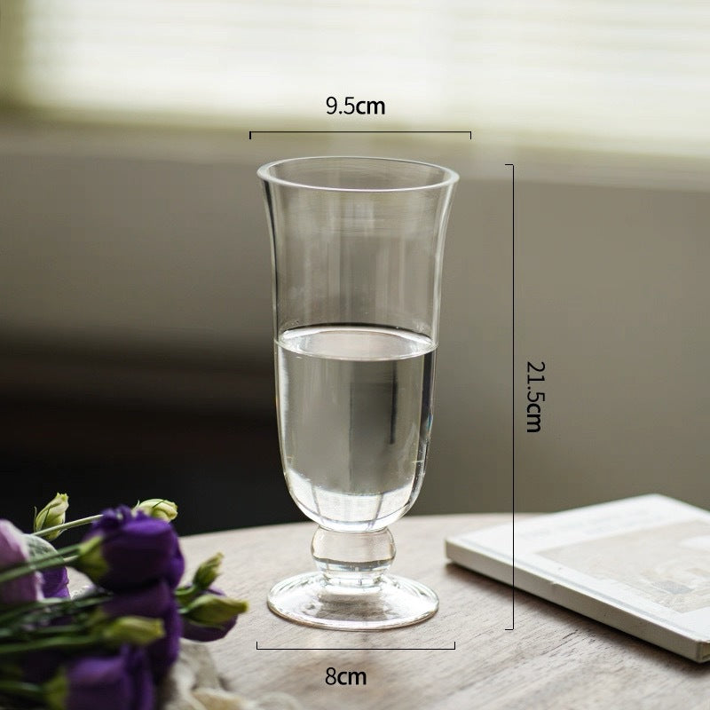 Vintage-inspired Stemmed Glass Goblet
