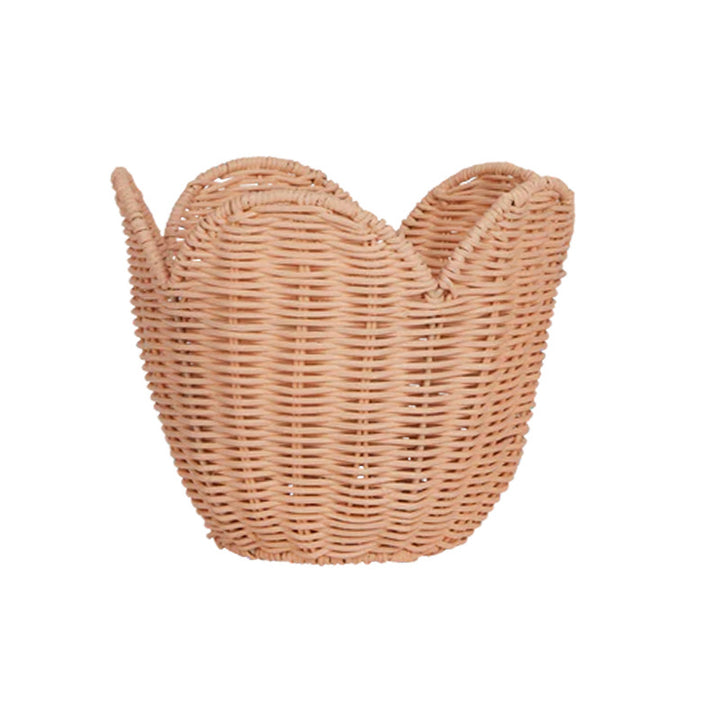 Handwoven basket with elegant shape