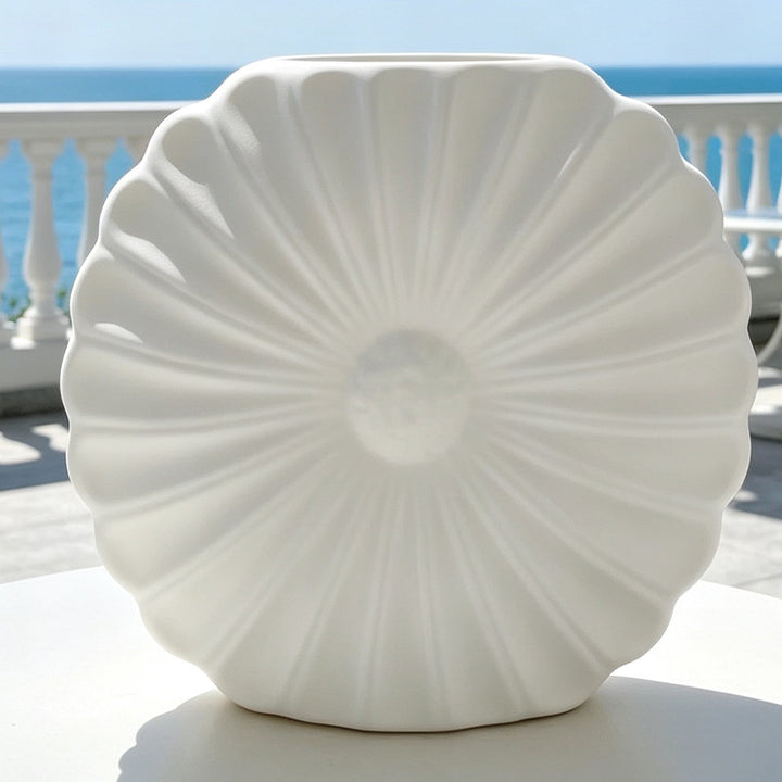 Artistic Fluted Decorative Planter