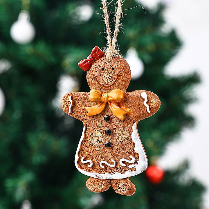 Decorative Christmas figure in gingerbread man design