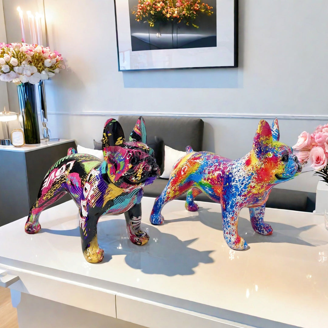 Artistic Bulldog Sculpture