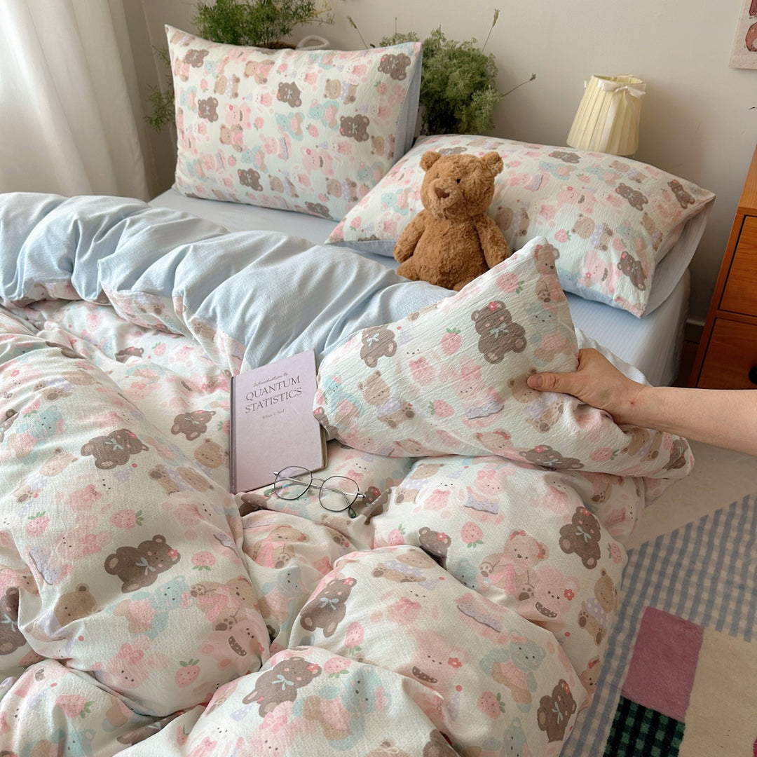 Playful Cartoon-Themed Bedding Set