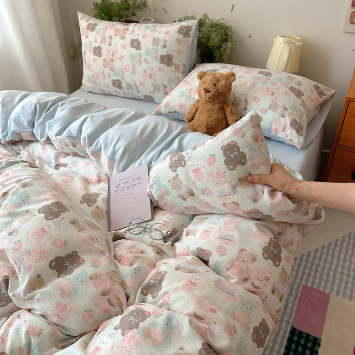 Playful Cartoon-Themed Bedding Set