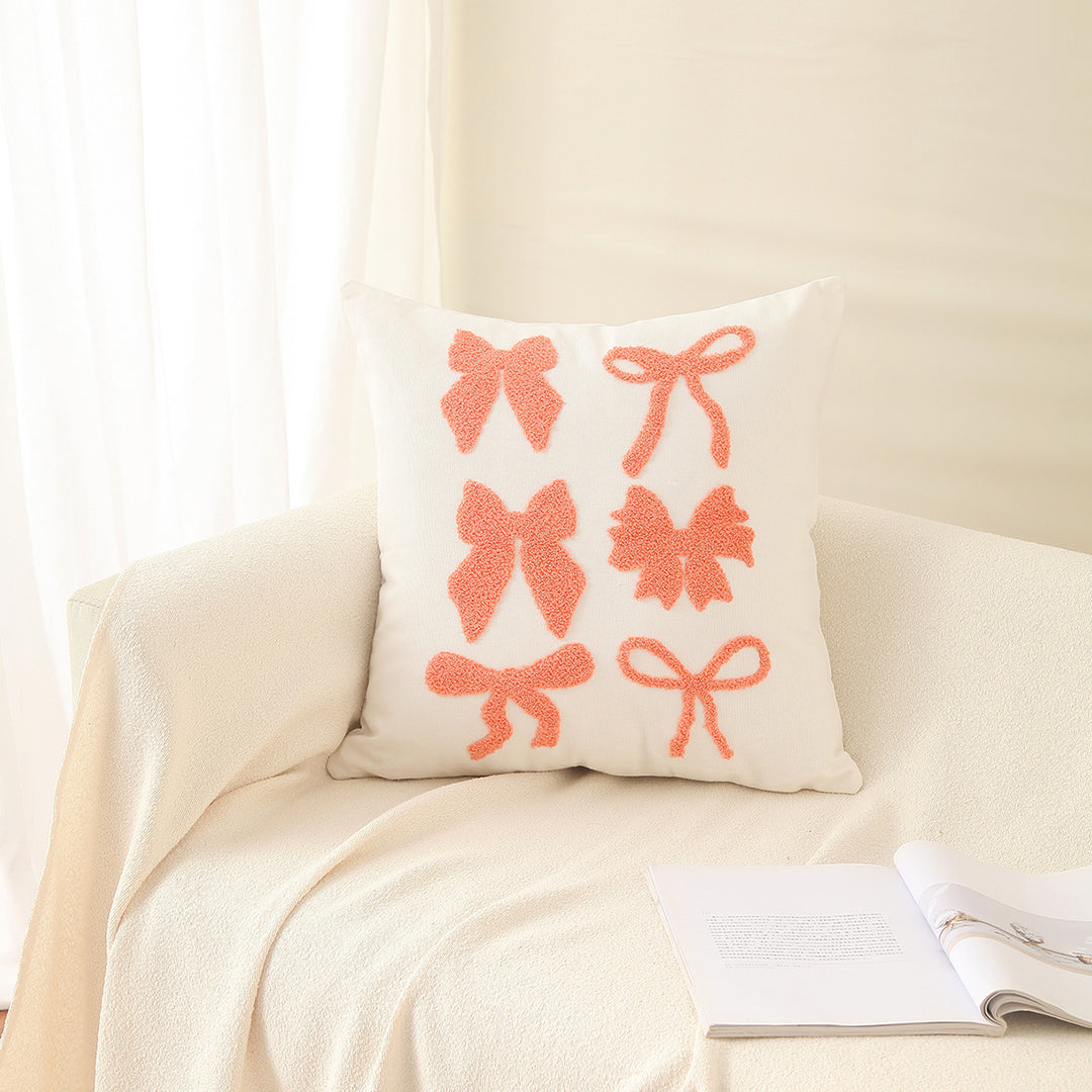 Decorative Bow Accent Pillow