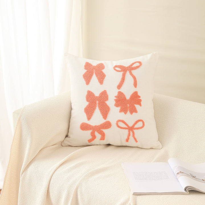 Decorative Bow Accent Pillow