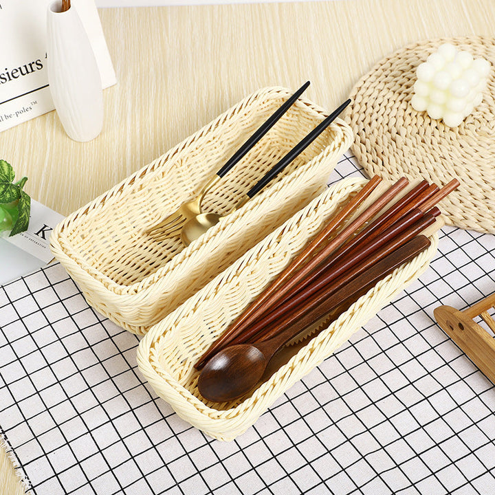 Rectangular Woven Storage Tray