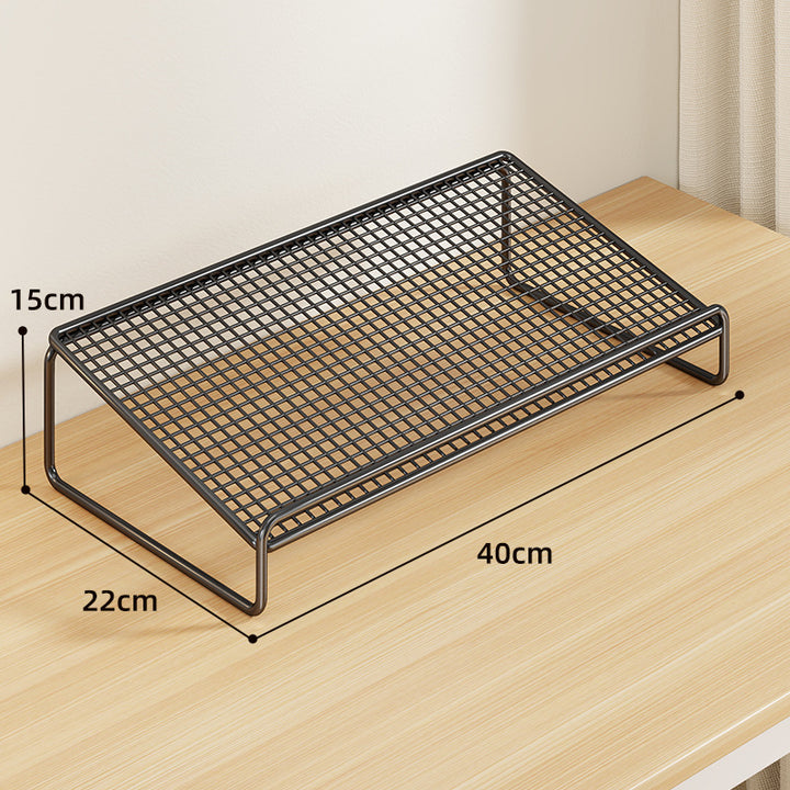 Mesh Stackable Desk Organizer Shelf Riser
