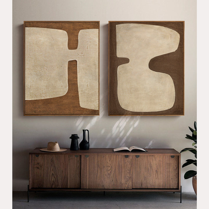 Abstract Minimalist Framed Artwork