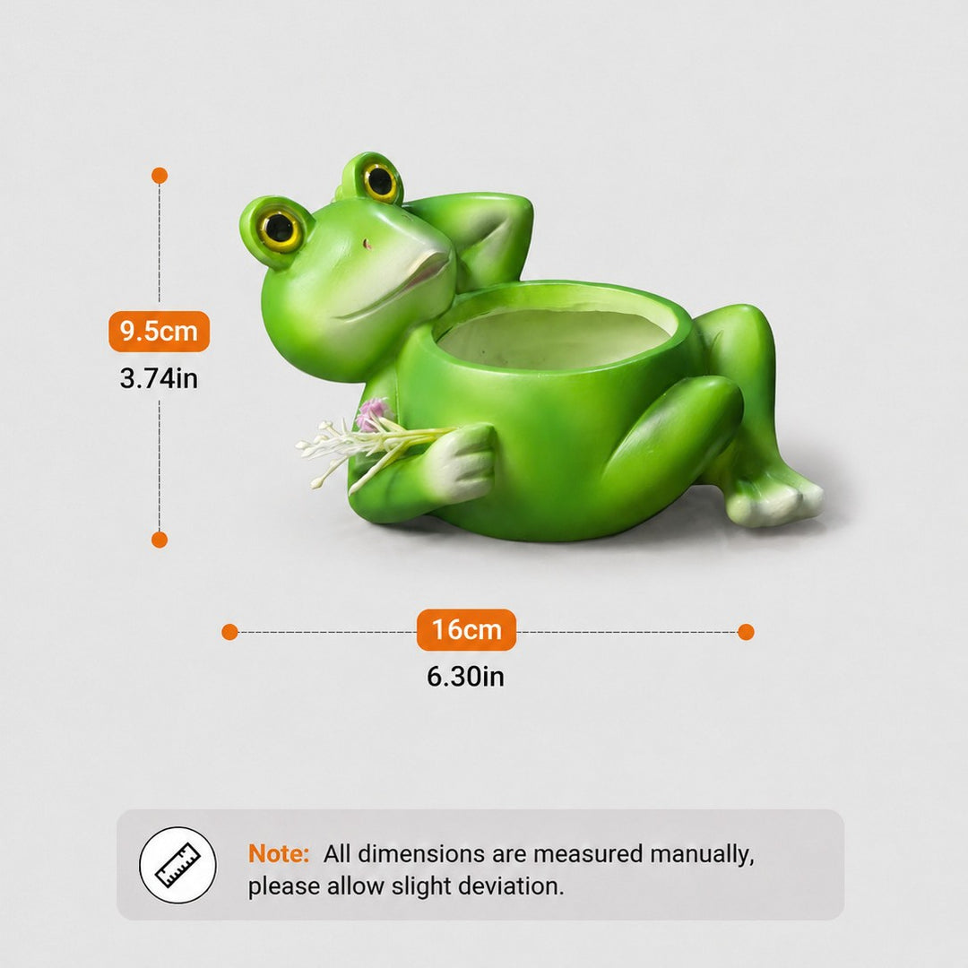 Frog-Shaped Decorative Planter