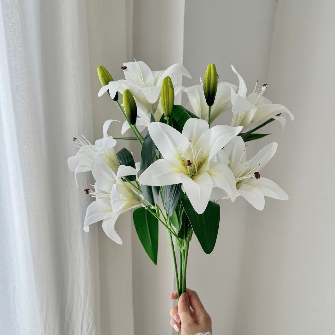 Decorative Faux Lily Stem for Floral Arrangements
