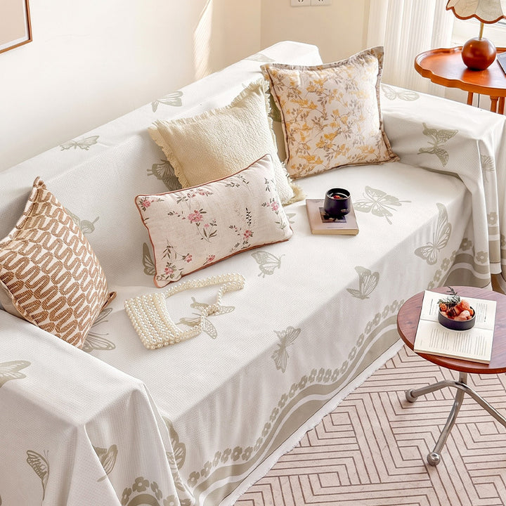 Decorative Floral Print Sofa Cover