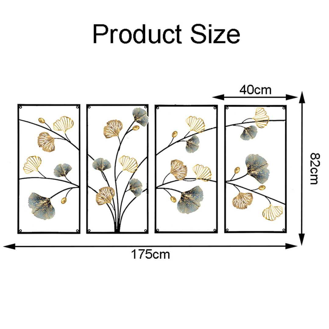 Elegant Floral Metal Wall Art Sculpture