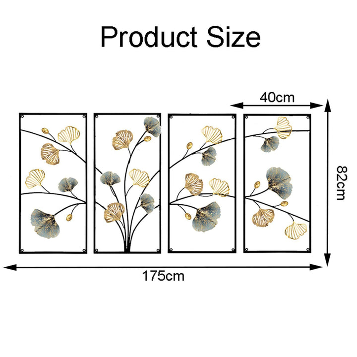 Elegant Floral Metal Wall Art Sculpture